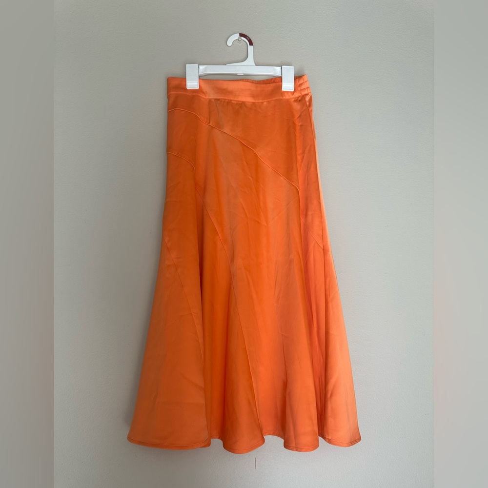 Vero Moda Vibrant Orange A-Line Skirt